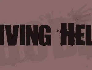 Living Hell font