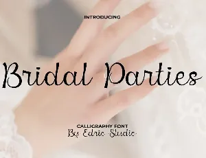 Bridal Parties font