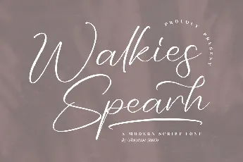 Walkies Spearh font