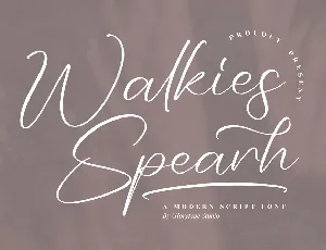 Walkies Spearh font