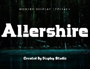 Allershire font