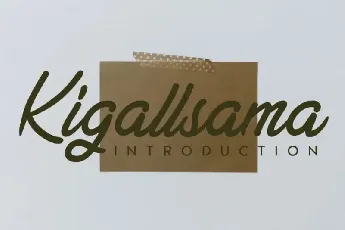 Kigallsama Handwritten font