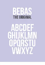 Bebas Neue Family font