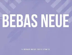 Bebas Neue Family font