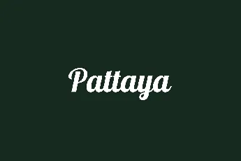 Pattaya font