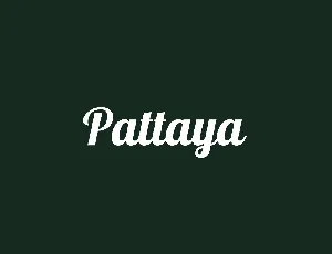 Pattaya font