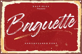 Baguette Brush font