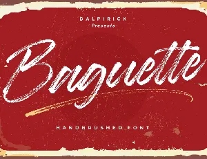 Baguette Brush font