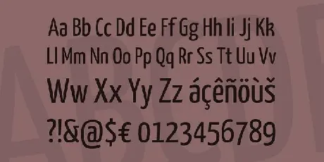 Yanone Kaffeesatz Family font