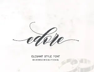 Edore Script font