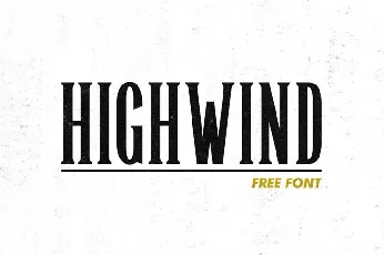 Highwind Typeface font