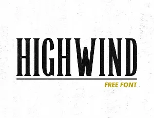 Highwind Typeface font