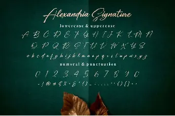 Alexandria Signature font