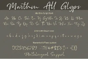 Marthin font