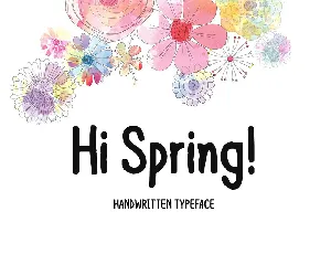 Hi Spring font