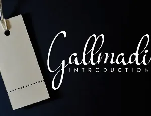 Gallmadi Calligraphy font