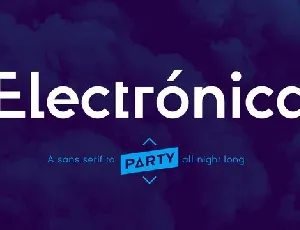 Electronica Family font