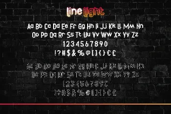 Line Light font