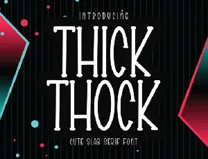 Thick Thock Display font