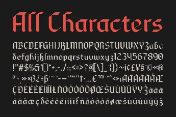 CS Blacked font