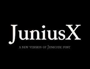 JuniusX Serif Family font