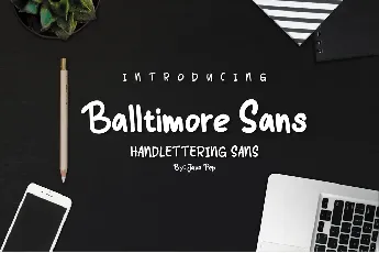 Balltimore Sans Demo font