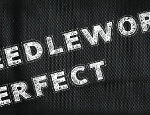 Needlework Perfect font