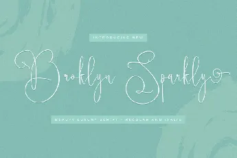 Broklyn Sparkly font