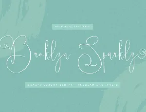 Broklyn Sparkly font