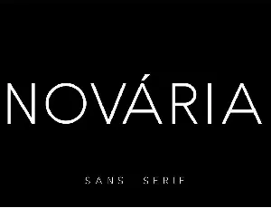 Novaria font