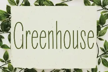 Greenhouse Handwritten font