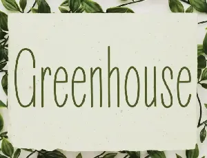 Greenhouse Handwritten font