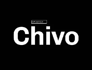 Chivo Family font