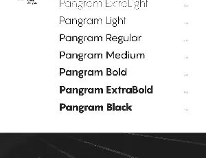 Pangram Sans Family font