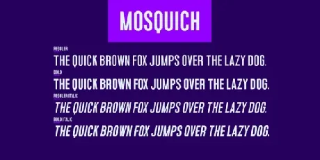 Mosquich font