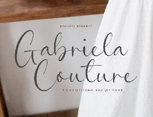 Gabriela Couture font