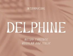 Delphine font