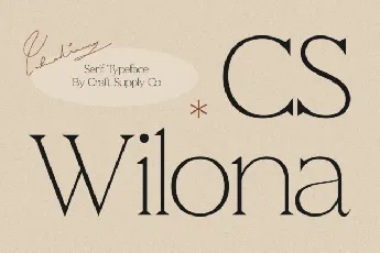 CS Wilona font