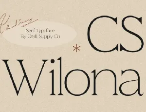 CS Wilona font