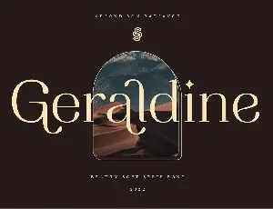 Geraldine font