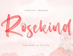 Rosekind Brush Script font