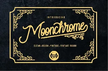 Moonchrome Free font