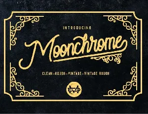 Moonchrome Free font