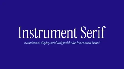 Instrument Serif font