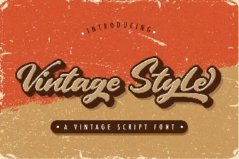 Vintage Style font