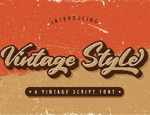 Vintage Style font