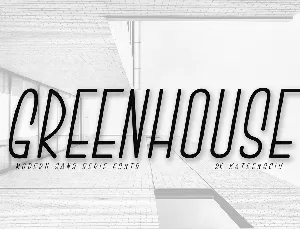 GREENHOUSE font