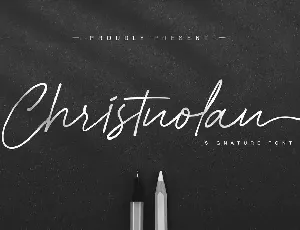 Christnolan Demo font