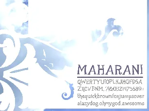 Maharani font