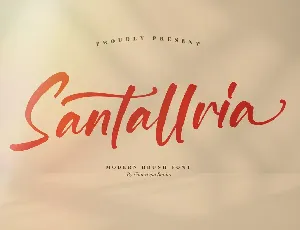 Santallria font